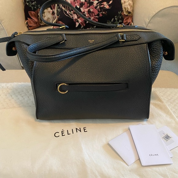 Celine Handbags - Celine ring tote - black / brushed gold